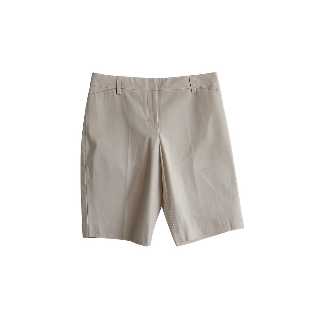 NWT Talbots Perfect Shorts Size 10 Petite Khaki Flat Front  Bermuda MSRP $64.50